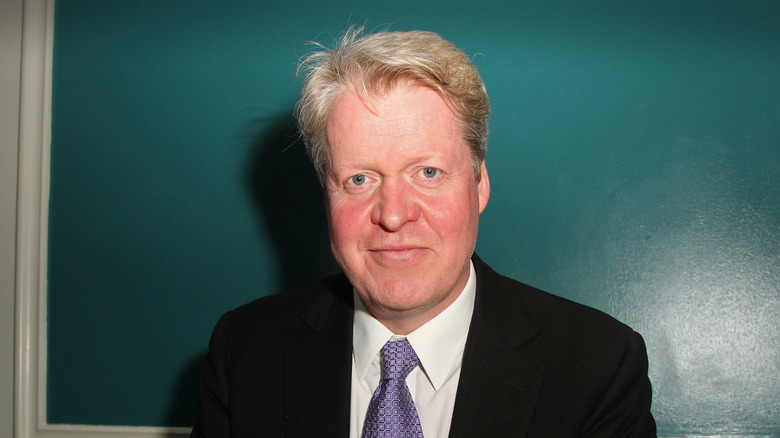 Charles Spencer attending a book signing