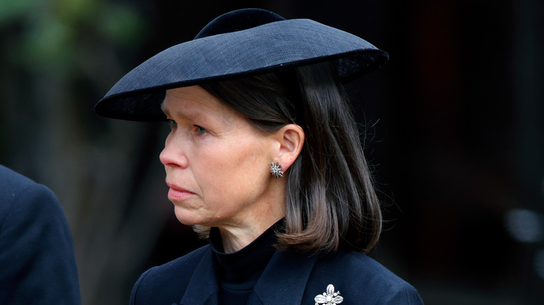 Lady Sarah Chatto funeral outfit