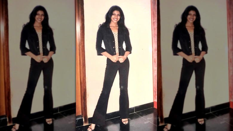 Teenage Priyanka Chopra posing