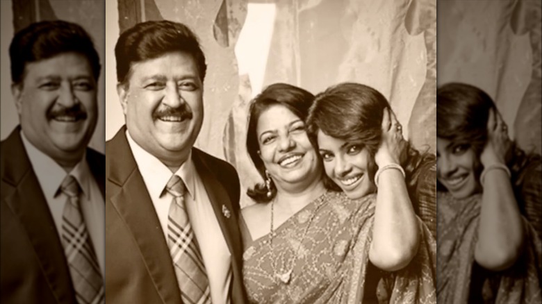 Priyanka Chopra smiling with her parents