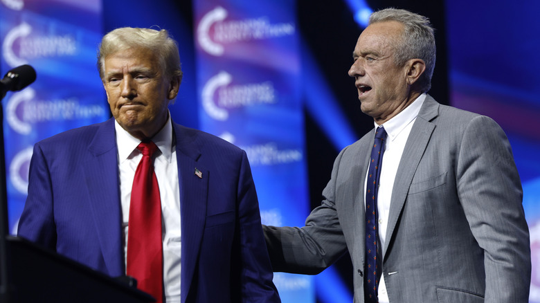 RFK Jr. with Donald Trump on stage