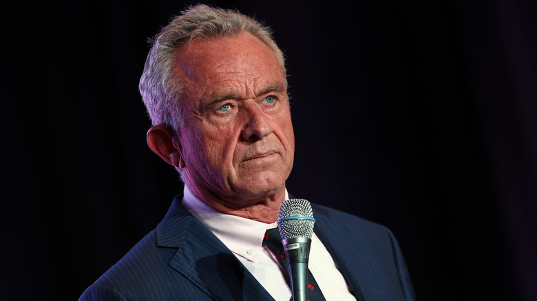 RFK Jr. talking into a mic