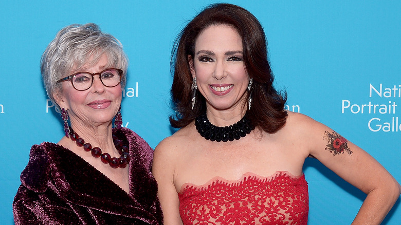 Rita Moreno and her daughter smiling 