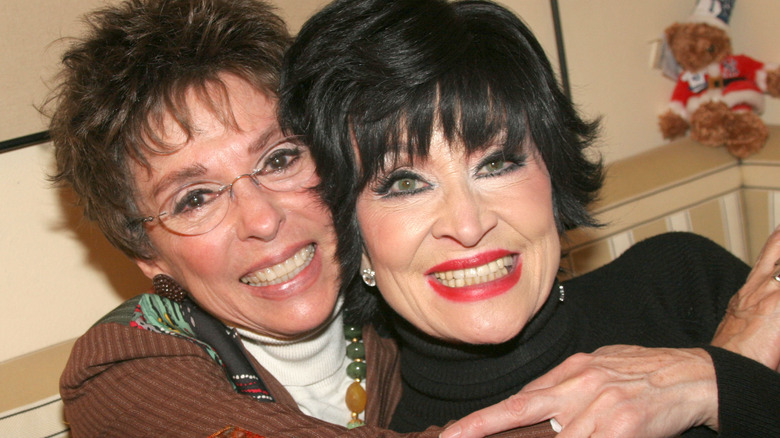 Rita Moreno hugging Chita Rivera 