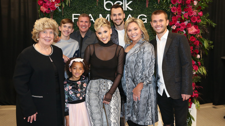 The Chrisley family posing for a photo