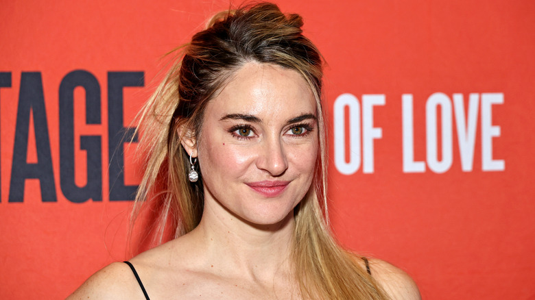 Shailene Woodley posing at the Broadway premiere of Cult of Love