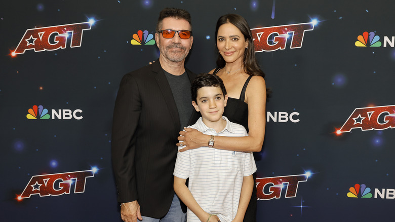 Simon Cowell with wife Lauren Silverman and their son, Eric