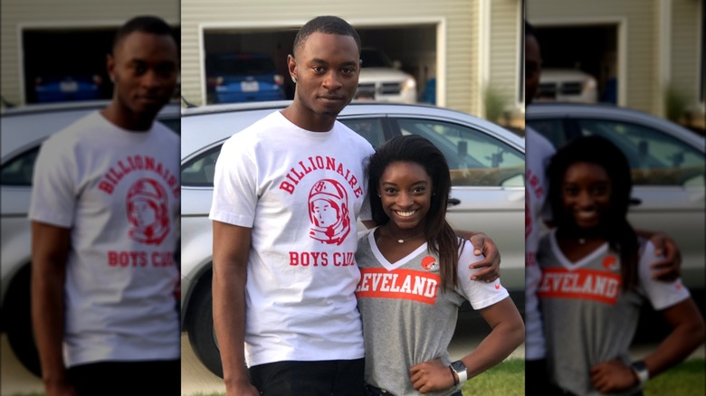 Tevin Biles-Thomas and Simone Biles