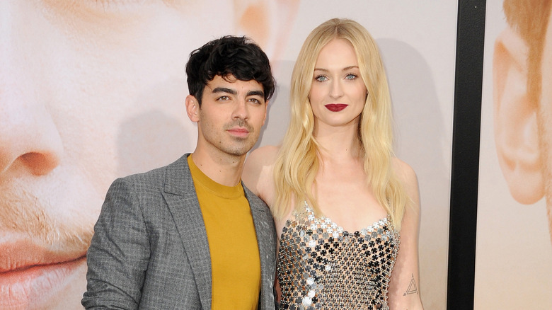 Joe Jonas and Sophie Turner at the premiere of Amazon Prime Video's "Chasing Happiness" in 2019