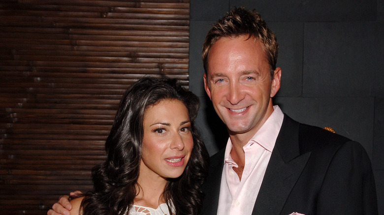 Stacy London posing with Clinton Kelly