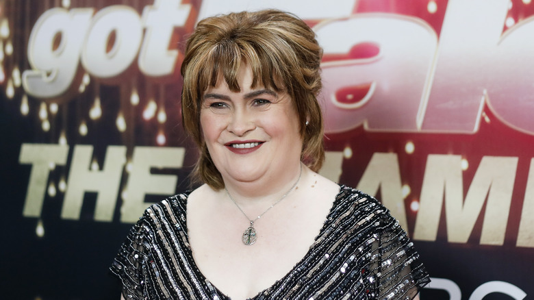 Susan Boyle smiling