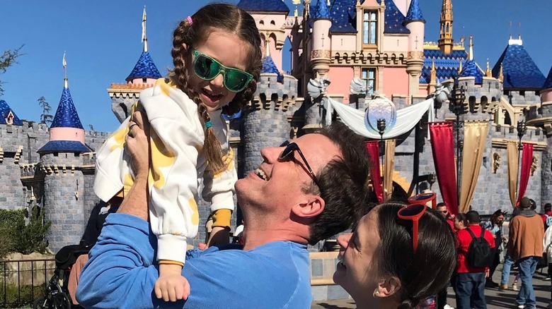 Sutton Foster with her husband and daughter