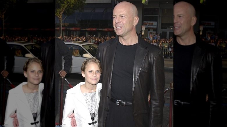 Tallulah with dad Bruce Willis