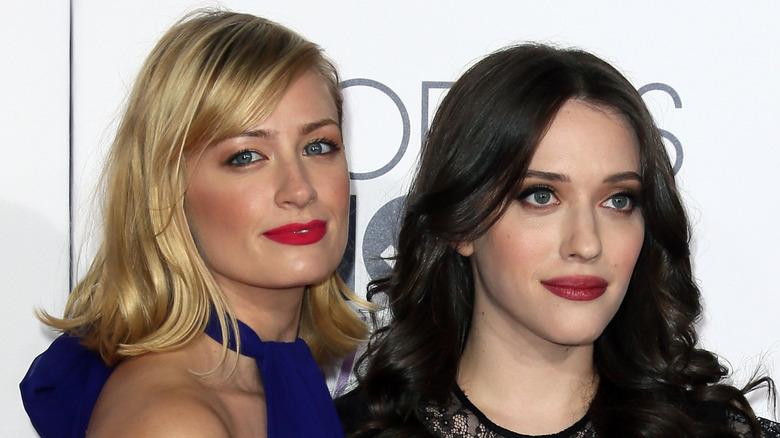 Beth Behrs and Kat Dennings posing