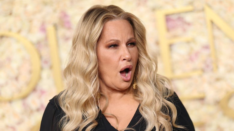 Jennifer Coolidge reacting to someone at the Golden Globes