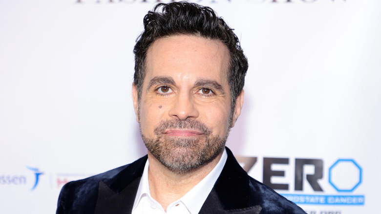 Mario Cantone looking pensive