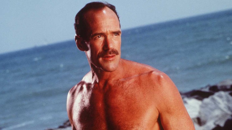 Michael Newman mustache shirtless