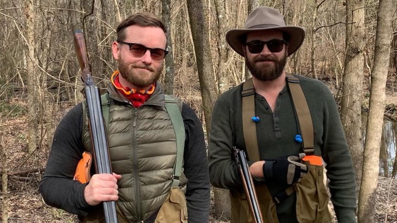 Christopher (L) and Danny (R) Masterson hunting together