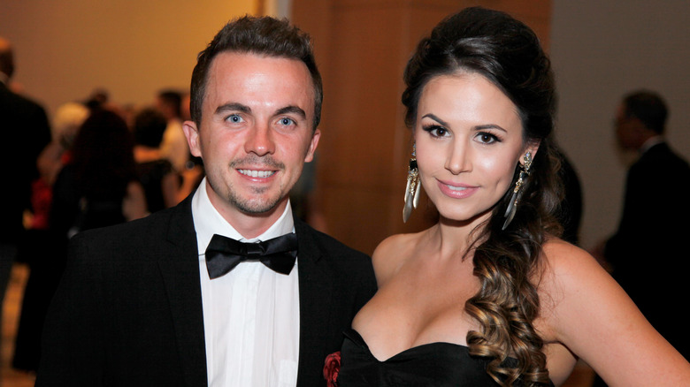 Frankie Muniz posing with ex-girlfriend Elycia Turnbow