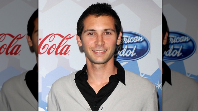 Justin Berfield attending the American Idol 12 finalists event