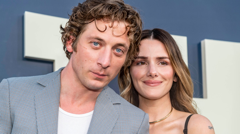 Jeremy Allen White and his wife Addison Timlin at "The Bear" premiere in 2022.