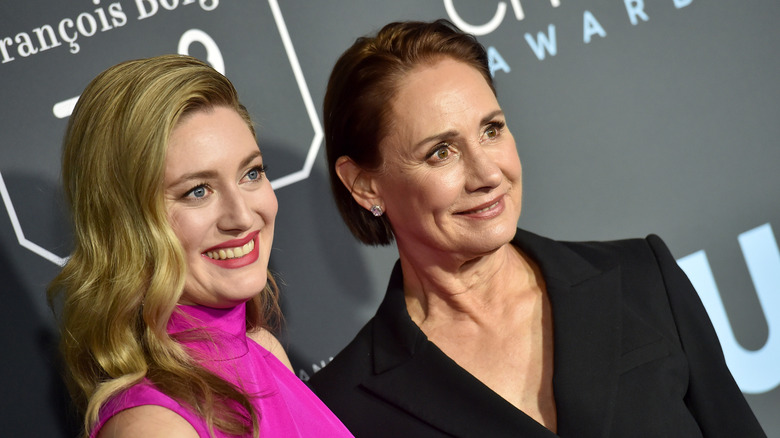 Zoe Perry with her mother Laurie Metcalf