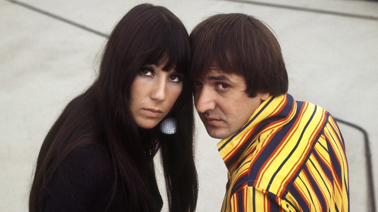 Cher and Sonny Bono looking back