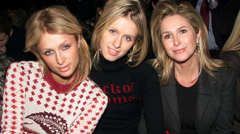 Paris, Nicky, Kathy Hilton at fashion show