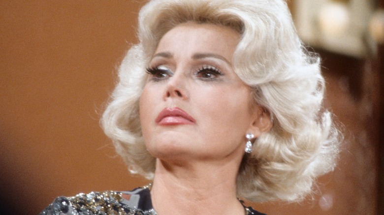 Zsa Zsa Gabor close-up