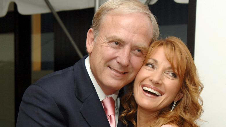 Jane Seymour and James Keach smiling