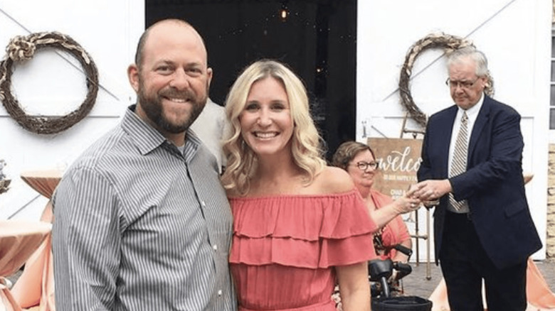 Dave and Jenny Marrs at a wedding 