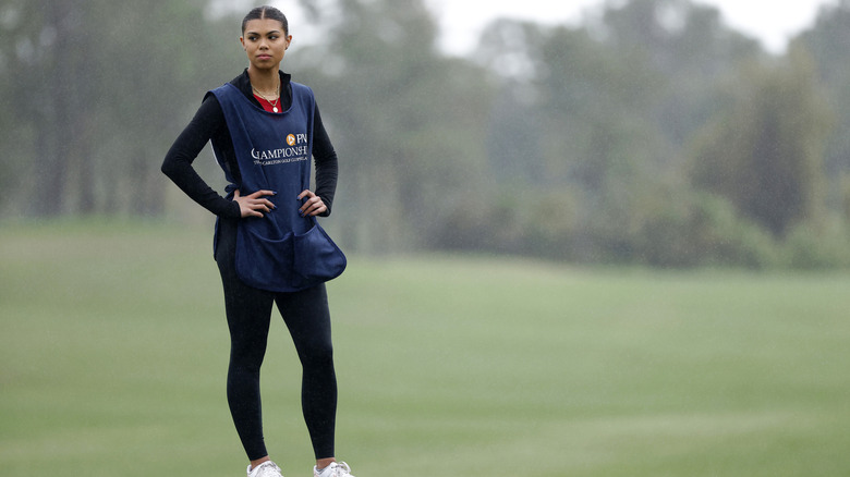 Sam Woods standing on golf course