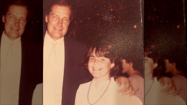 Young Savannah Guthrie with her father