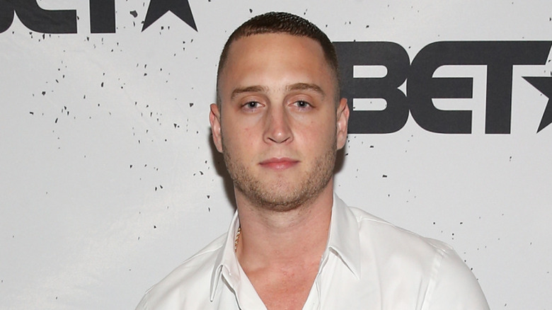 Chet Hanks in white shirt and black pants at the BET hip hop awards