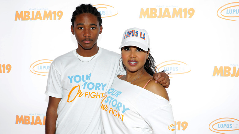 Toni Braxton and her son Diezel