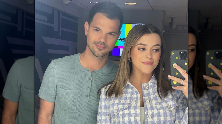 Taylor Lautner and wife selfie