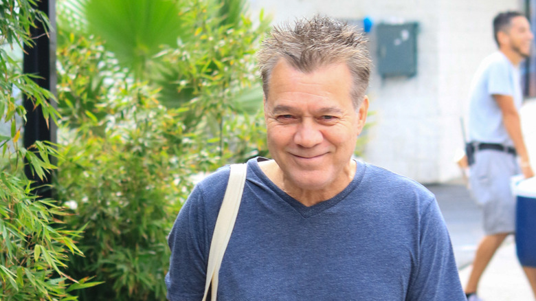 Eddie Van Halen walking in Los Angeles in 2017