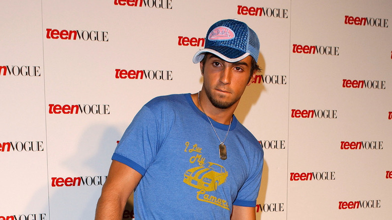 Wade Robson wearing a cap