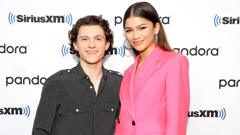 Zendaya with Tom Holland