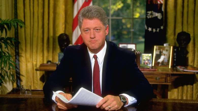 Bill Clinton in the Oval Office