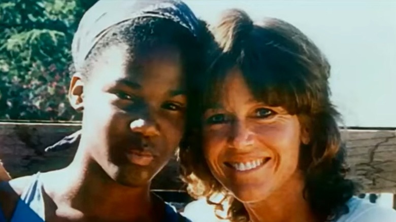 Mary Williams with Jane Fonda