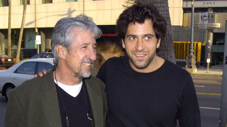 Troy Garity with father Tom Hayden