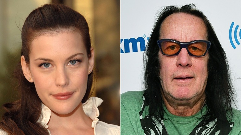 side by side head shots of Liv Tyler and Todd Rundgren