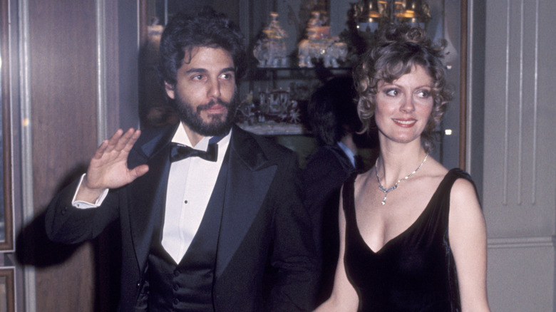 Chris and Susan Sarandon in black formals