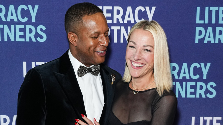 Craig Melvin and wife Lindsay Czarniak on the red carpet