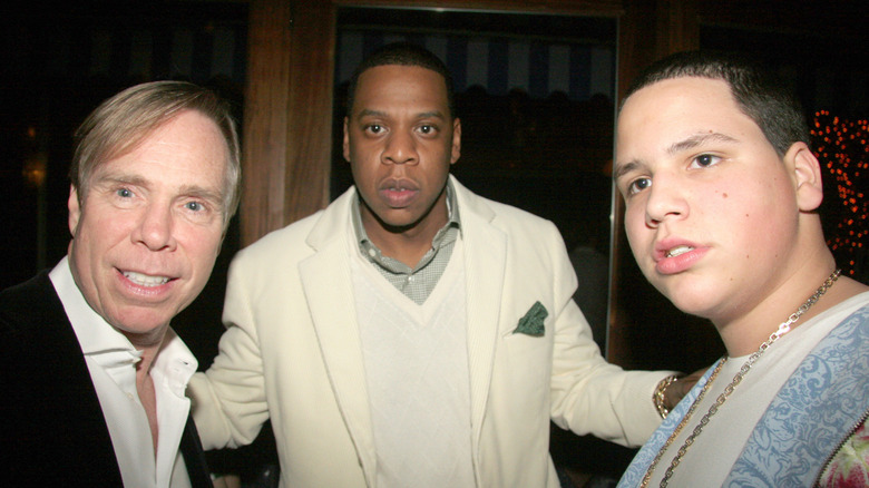 Jay-Z, Tommy Hilfiger, and Richard Hilfiger at a party