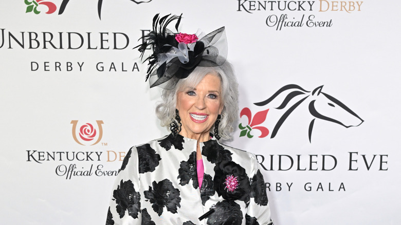 Paula Deen smiling on the red carpet