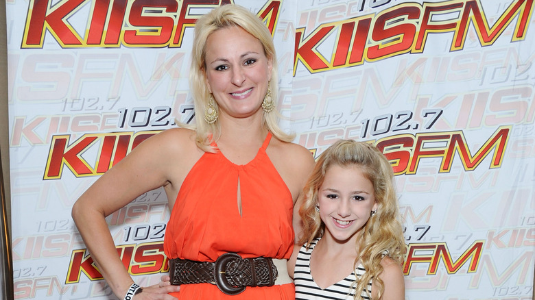 Christi Lukasiak with her daughter Chloe while on "Dance Moms"