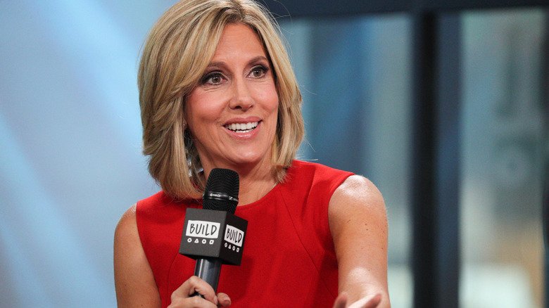 Alisyn Camerota speaking with microphone