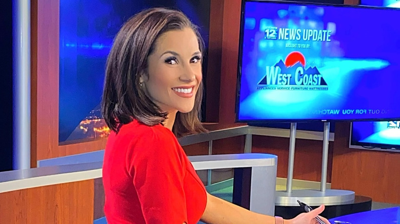 Ana Orsini at the KOLD-TV newsdesk